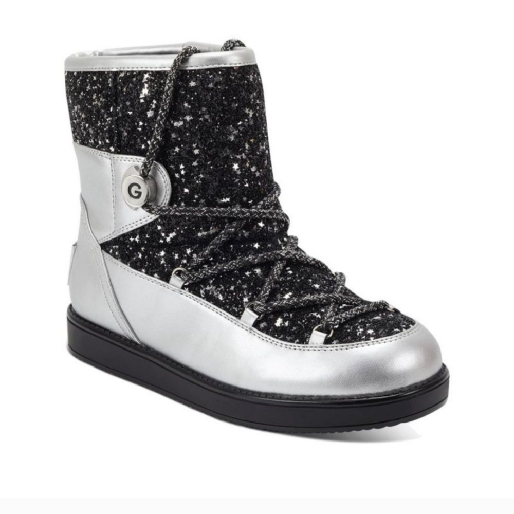 NIB Guess Women's Aylan Glitter Fashion Ankle Boot